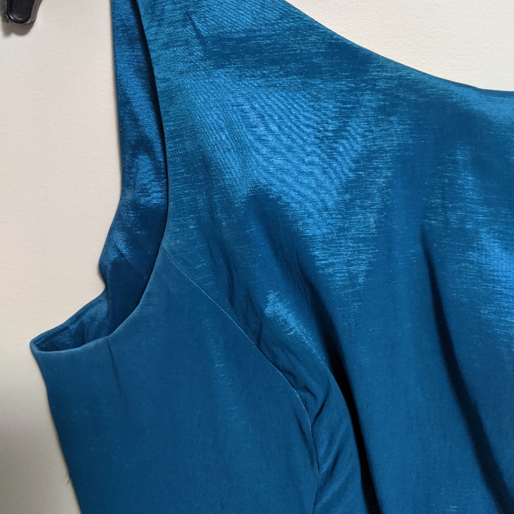 Custom blue cocktail dress